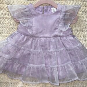 Shimmering Lilac Infant Dress